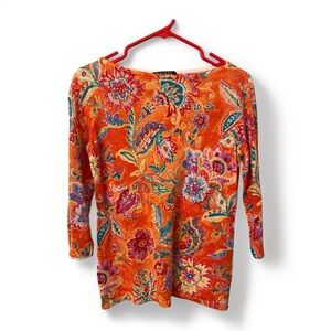 Floral Long Sleeve Light Sweater